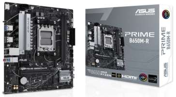 Материнская плата mATX ASUS PRIME B650M-R 90MB1H30-M0EAY0 (AM5, AMD B650, 2*DDR5 (7200), 4*SATA 6G RAID, 2*M.2, 3*PCIE, 2.5Glan, HDMI, 2*USB 3.2, 4*US